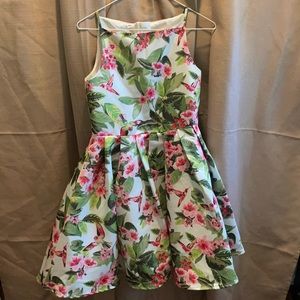 Tropical formal halter style dress